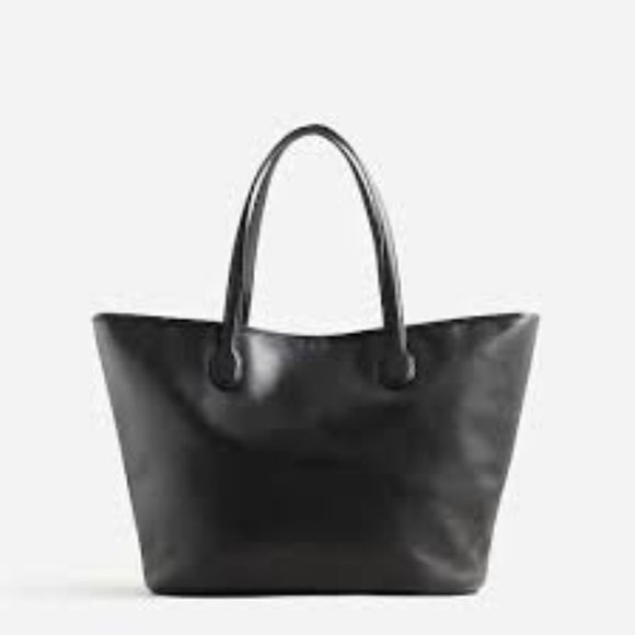 J. Crew Handbags - J.Crew Leather Tote Bag Black Berkeley New